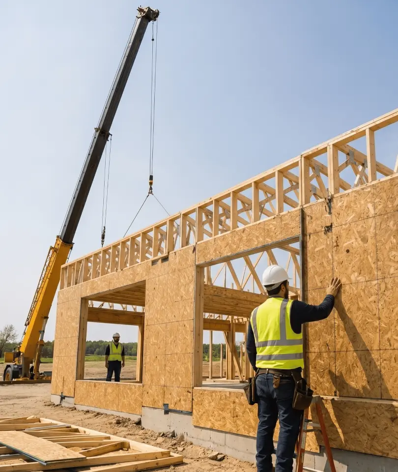 Panel, Truss & Sheathing Installation